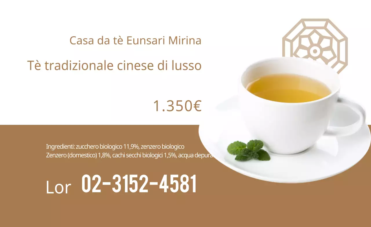 Tè tradizionale di lusso al crisantemo