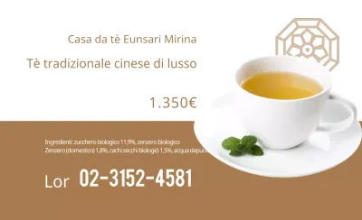 Tè tradizionale di lusso al crisantemo