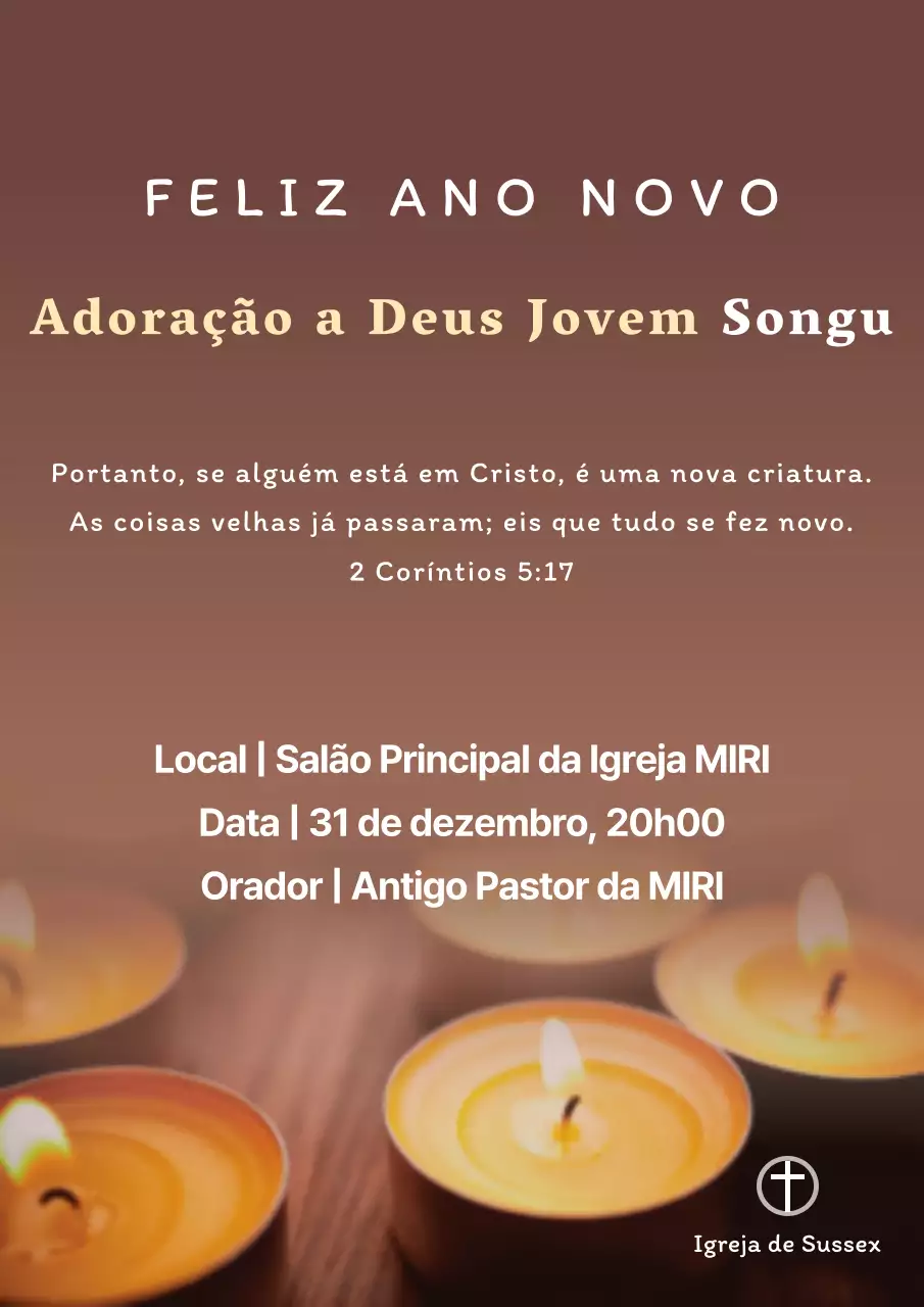 Serviço de ação de graças do Ano Novo