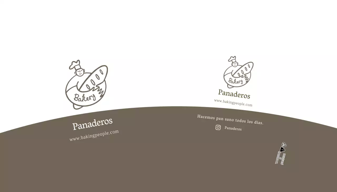 White Brown Illustrated Bakery Café