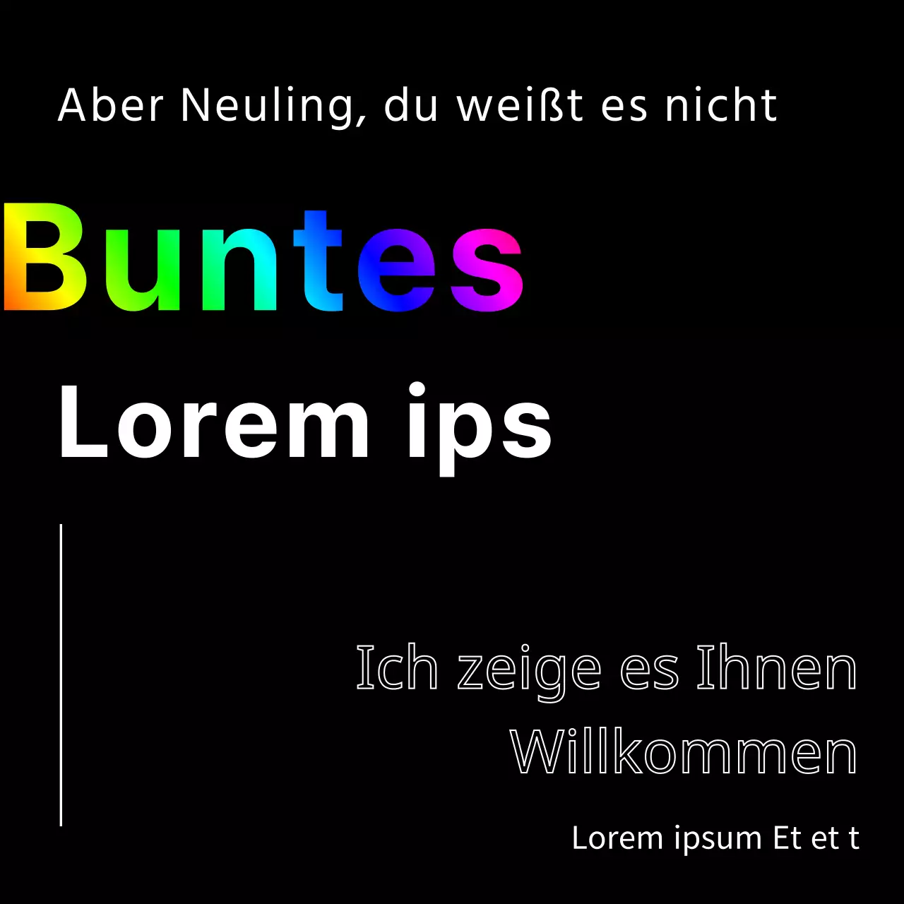 Begrüßen Sie neue Studenten mit einem farbenfrohen schwarzen Design