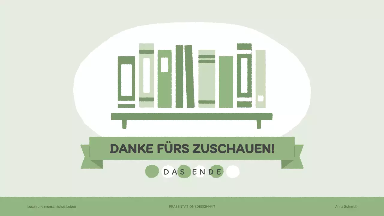 Präsentationsmappe mit gefühlvollen handgezeichneten Buchillustrationen in Braun und Grün