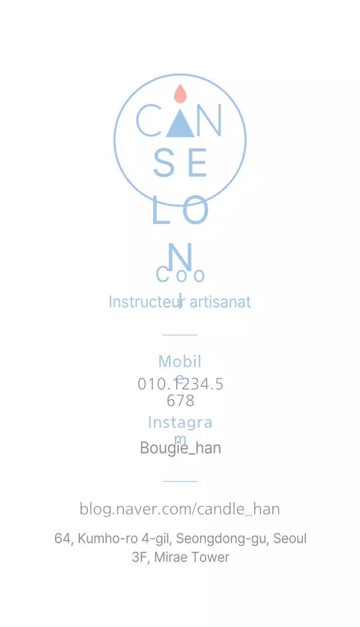 bougie de soja faite à la main