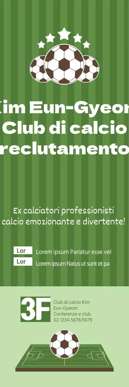Reclutamento di soci per una squadra di calcio