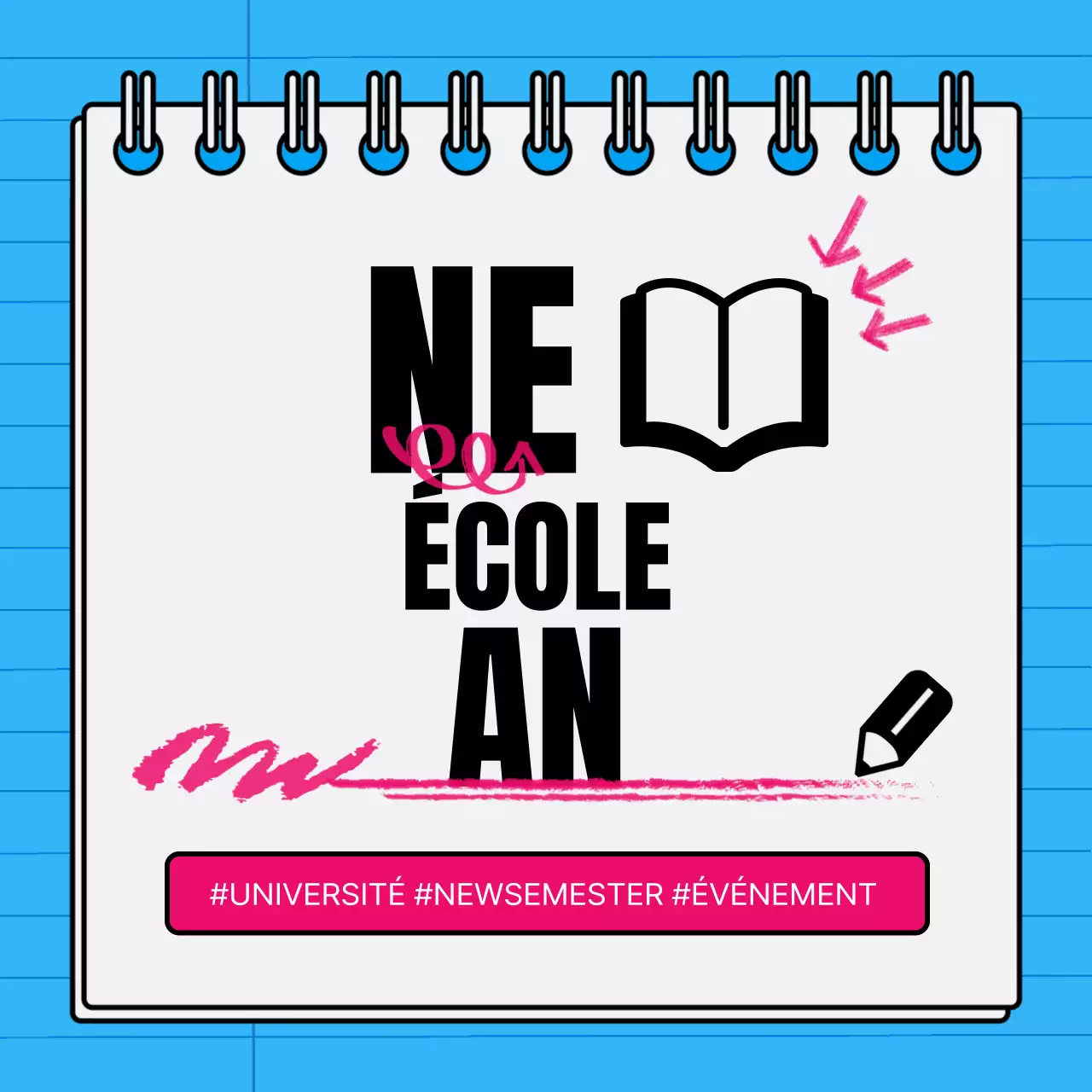 Les événements de la rentrée scolaire en bleu et rose