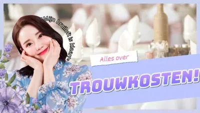 Een vlog over trouwplanning met een paarse twist