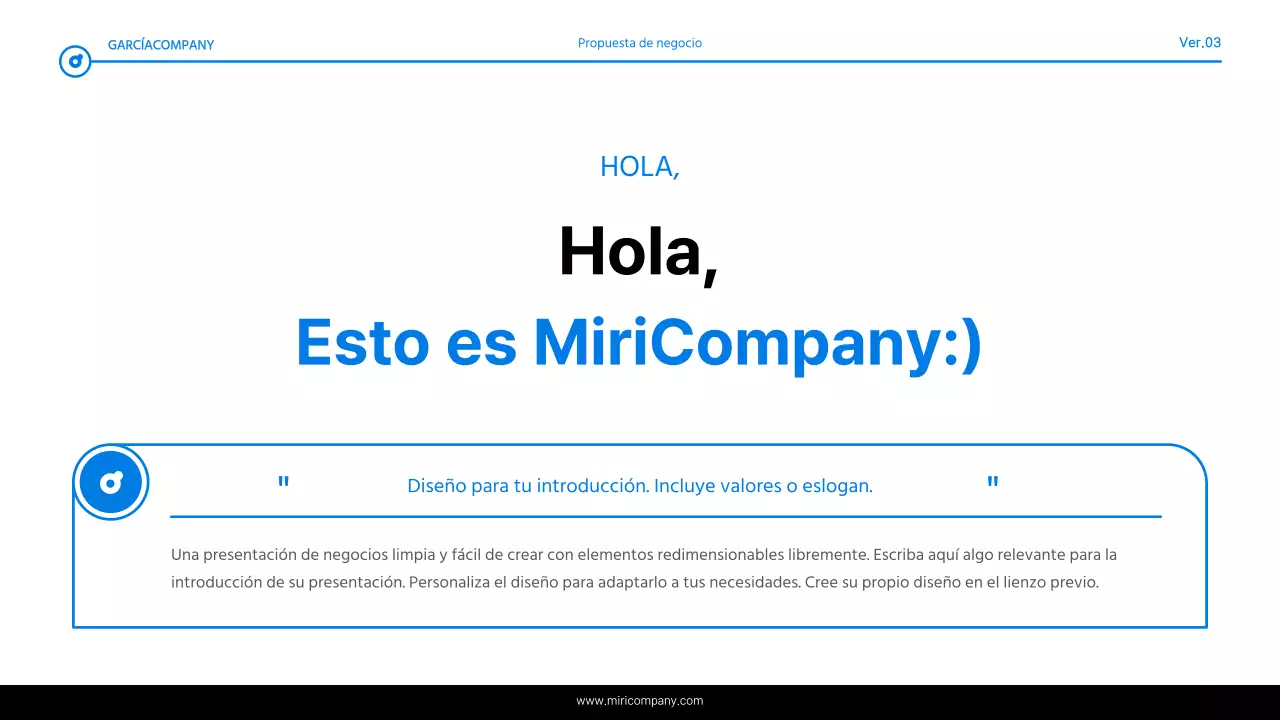 Informe de resaltado de texto simple en azul y blanco
