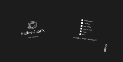 Schwarz einfache Illustration Cafe