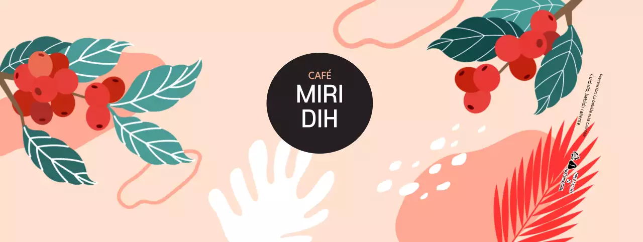 Coloridas y simpáticas ilustraciones de café para portavasos de cafeterías