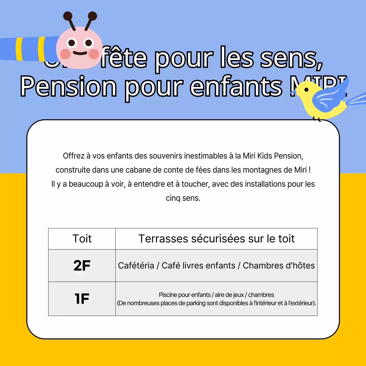 Des lieux de séjour mignons, colorés et adaptés aux enfants