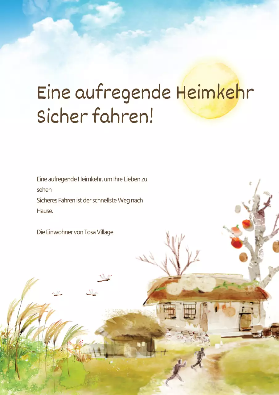 Aufregende Heimreise