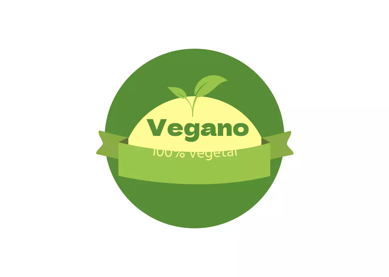 Una guía de ingredientes veganos con un bonito concepto chartreuse y verde