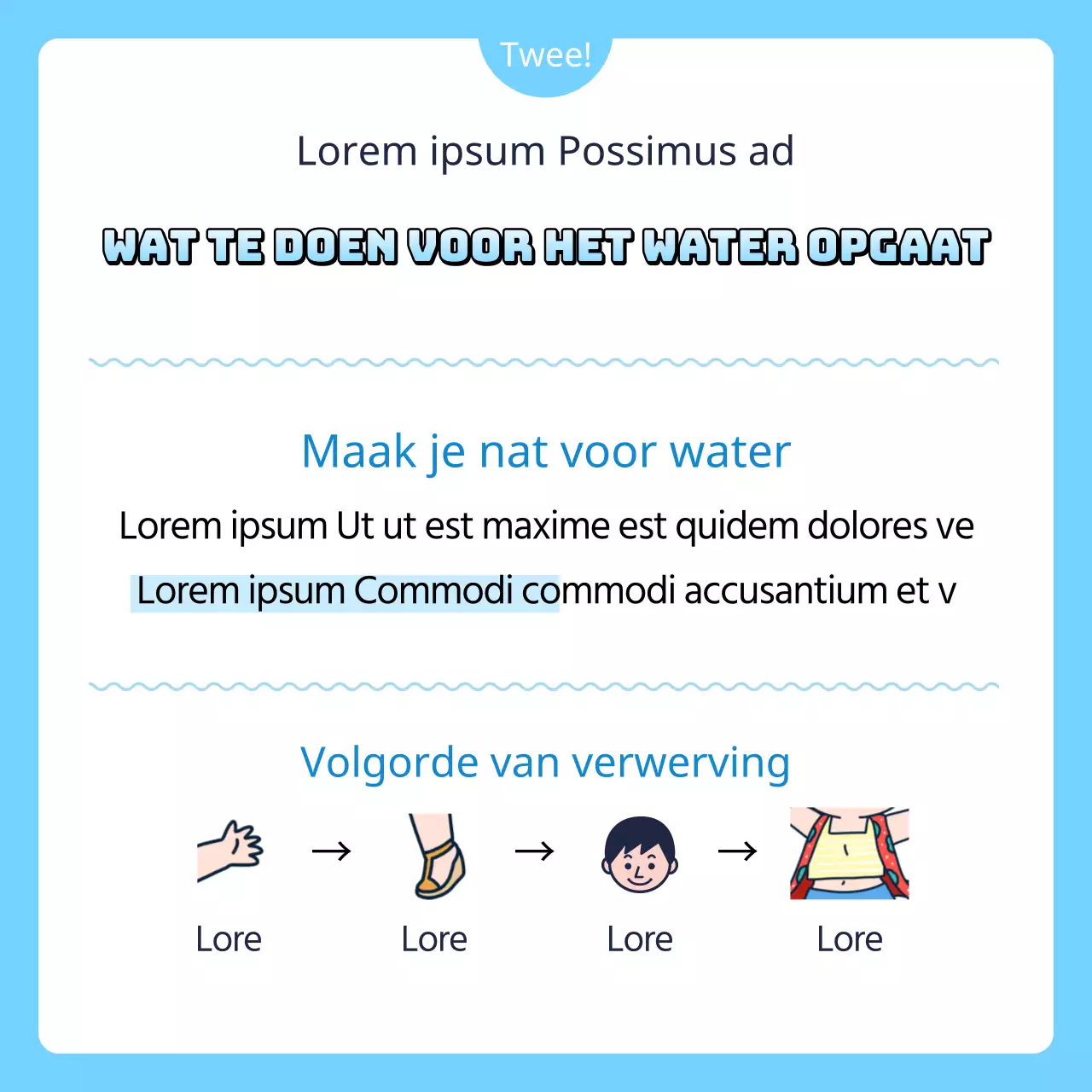 Wat te doen voor en na een schattige blauwe dip
