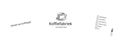 Witte eenvoudige illustratie café