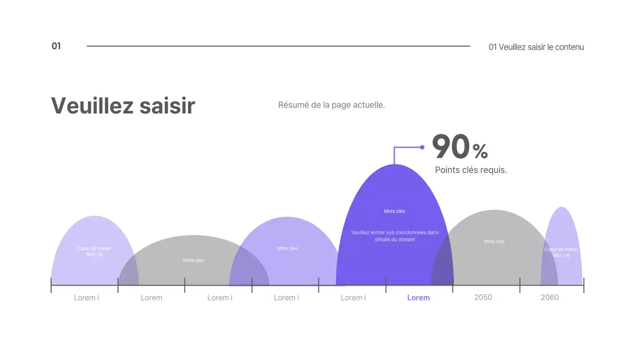 Graphique conceptuel simple en violet