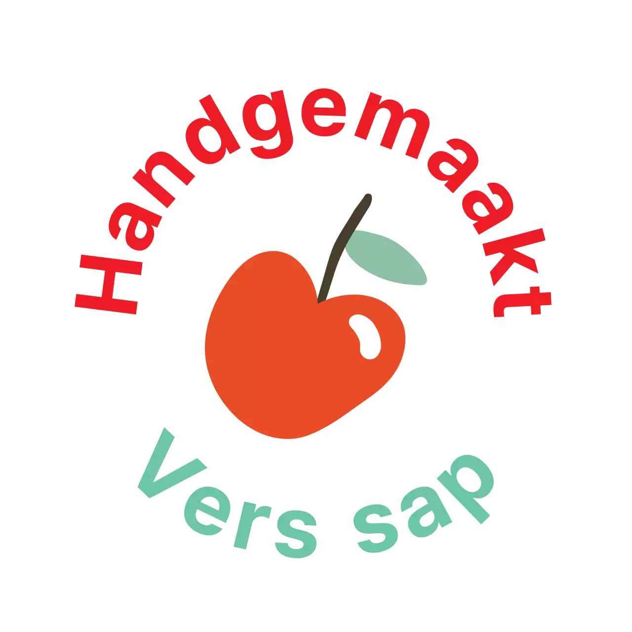 Witte achtergrond eenvoudige illustratie sap label