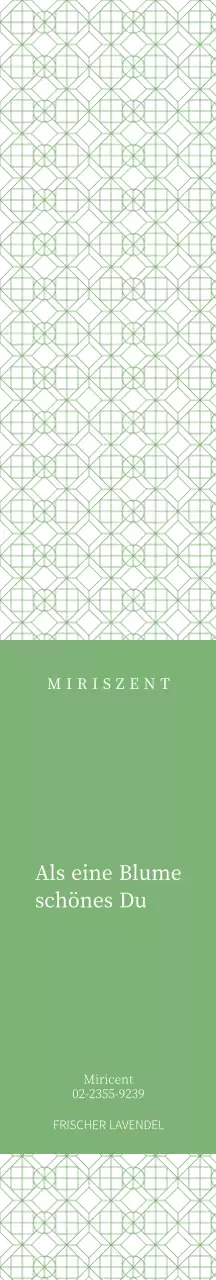 Grün gemusterter Hintergrund Diffusor Geschenkverpackung