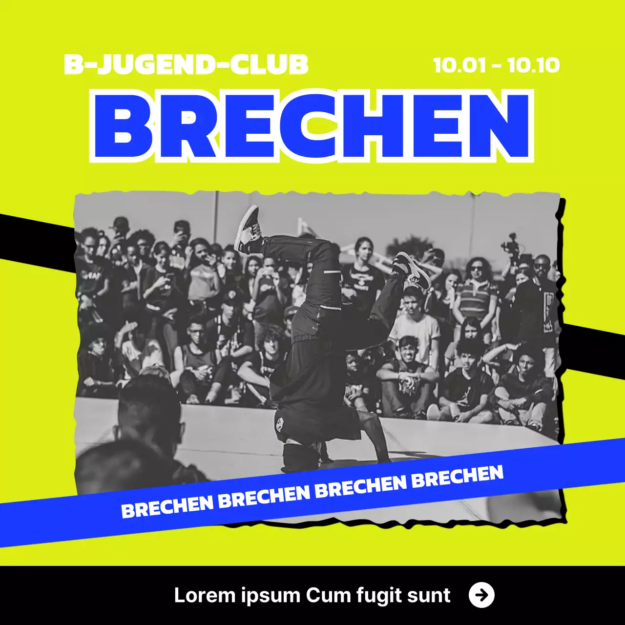 Lime Blue B-Boy Recruitment Soziale Medien