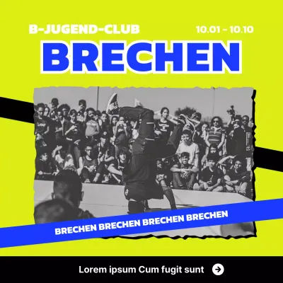 Lime Blue B-Boy Recruitment Soziale Medien