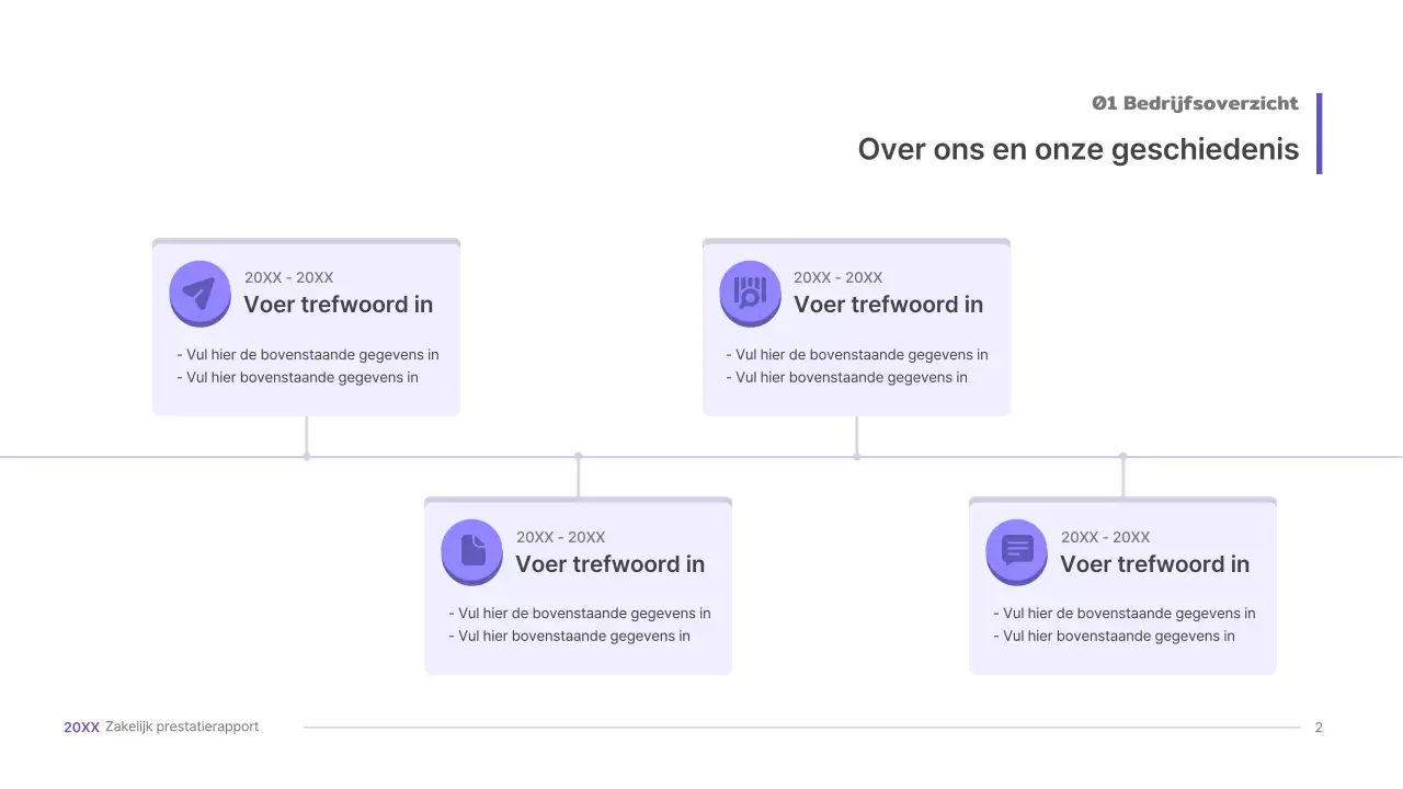 Paarse, driedimensionale UI-concept zakelijke presentatie kit