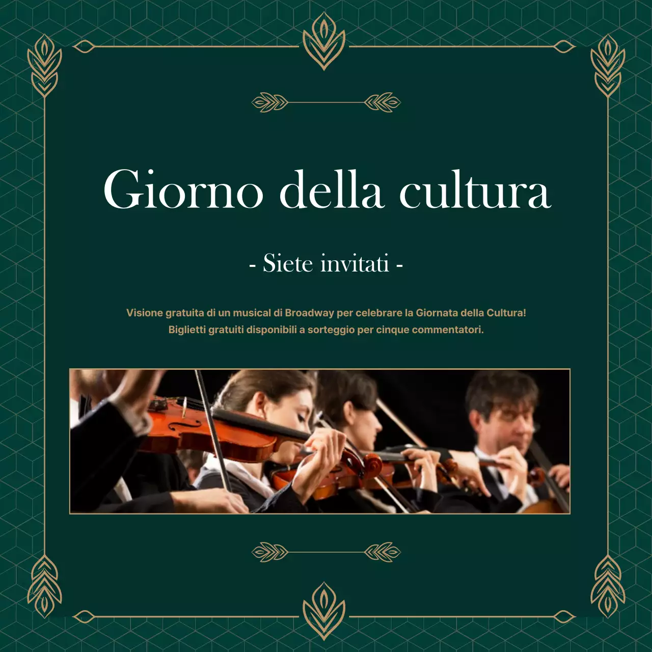 Inviti alla Giornata della Cultura