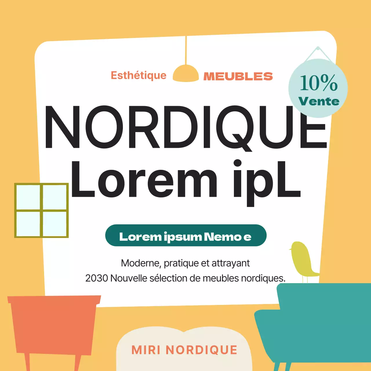 Une sélection d'intérieurs épurés et apaisants en orange vintage.