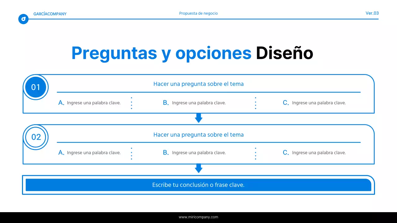 Informe de resaltado de texto simple en azul y blanco
