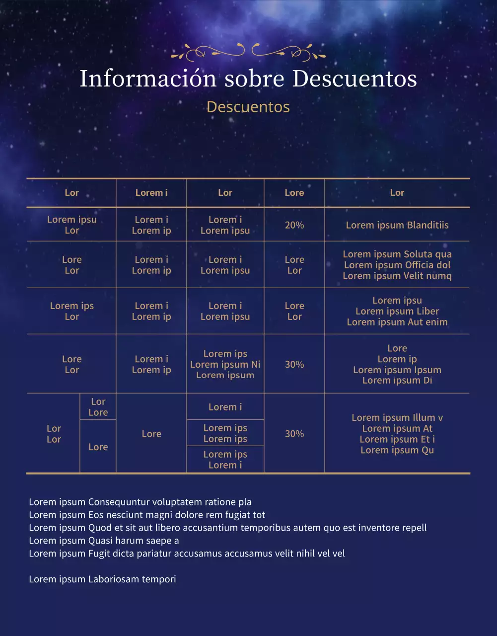 Un mágico musical estrellado en morado y azul