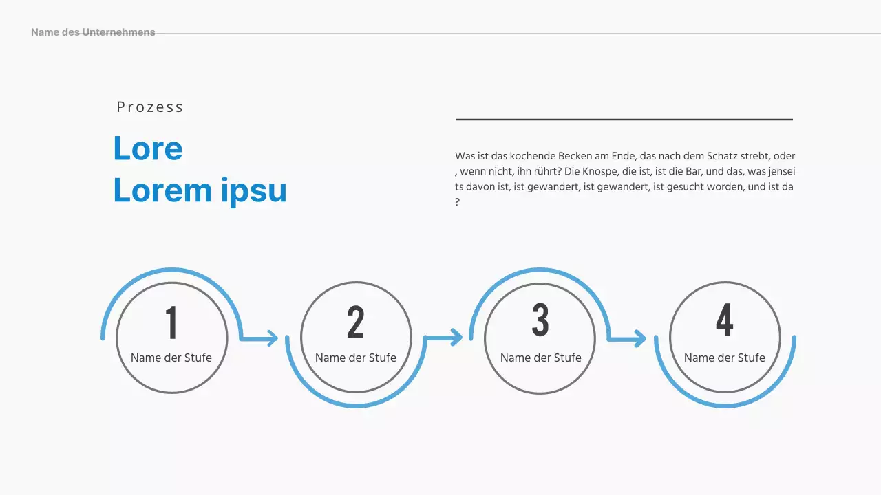 Eine einfache Konzept-Zeitleiste in Hellblau