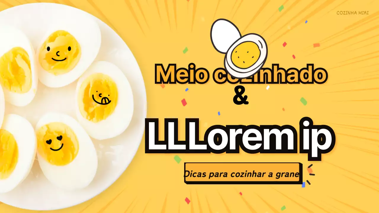 Tema amarelo e giro sobre dicas de cozinha