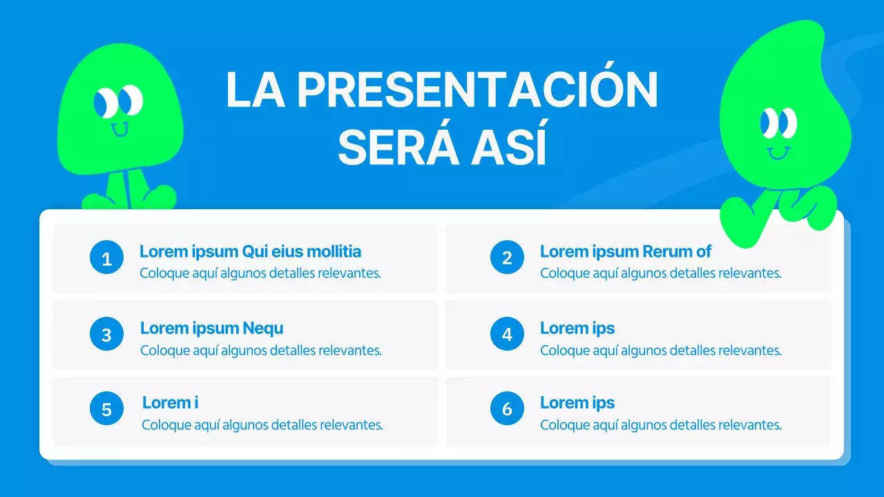 Simpático informe sobre un experimento científico en azul y verde lima