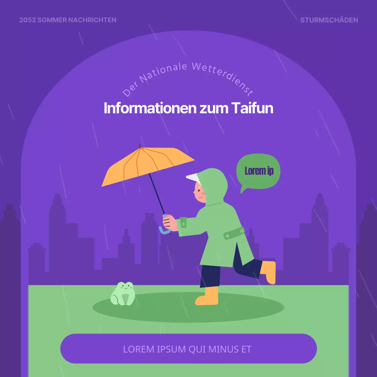 Wie man Schäden durch violette und graublaue Taifune verhindert