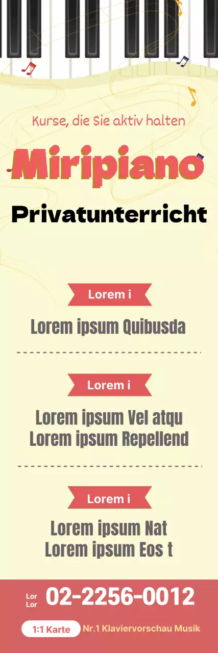 Gelb rosa Illustration ordentlich Musikschule Förderung