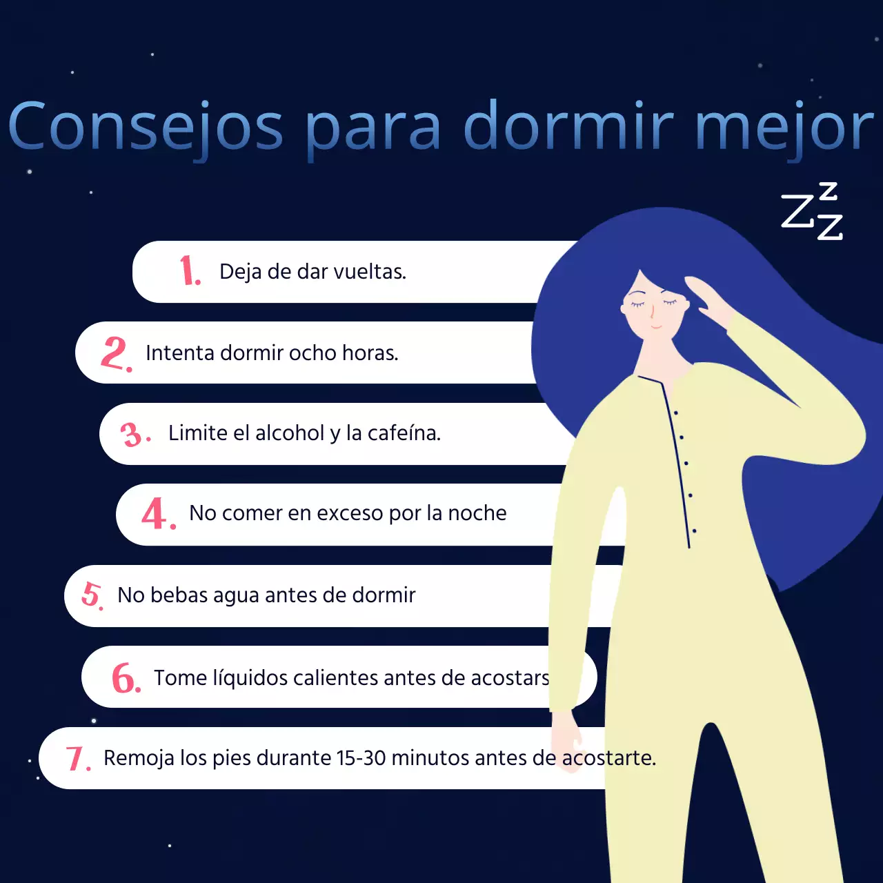 Noches oscuras y soñadoras de azul marino y morado huéspedes indeseados Diagnóstico del insomnio