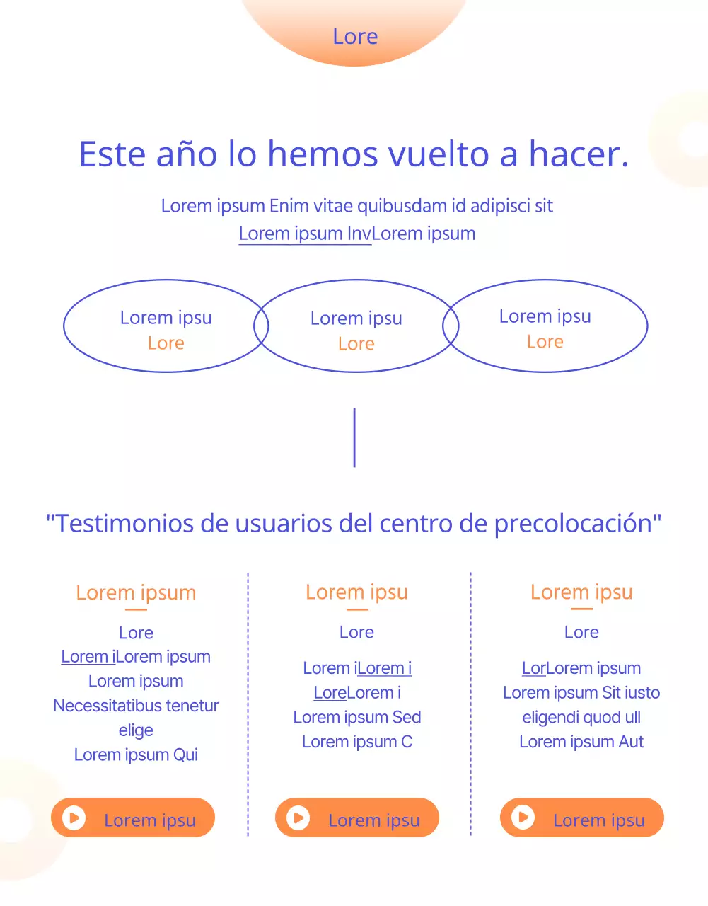 Consultoría de transferencias sencilla y luminosa en azul y naranja