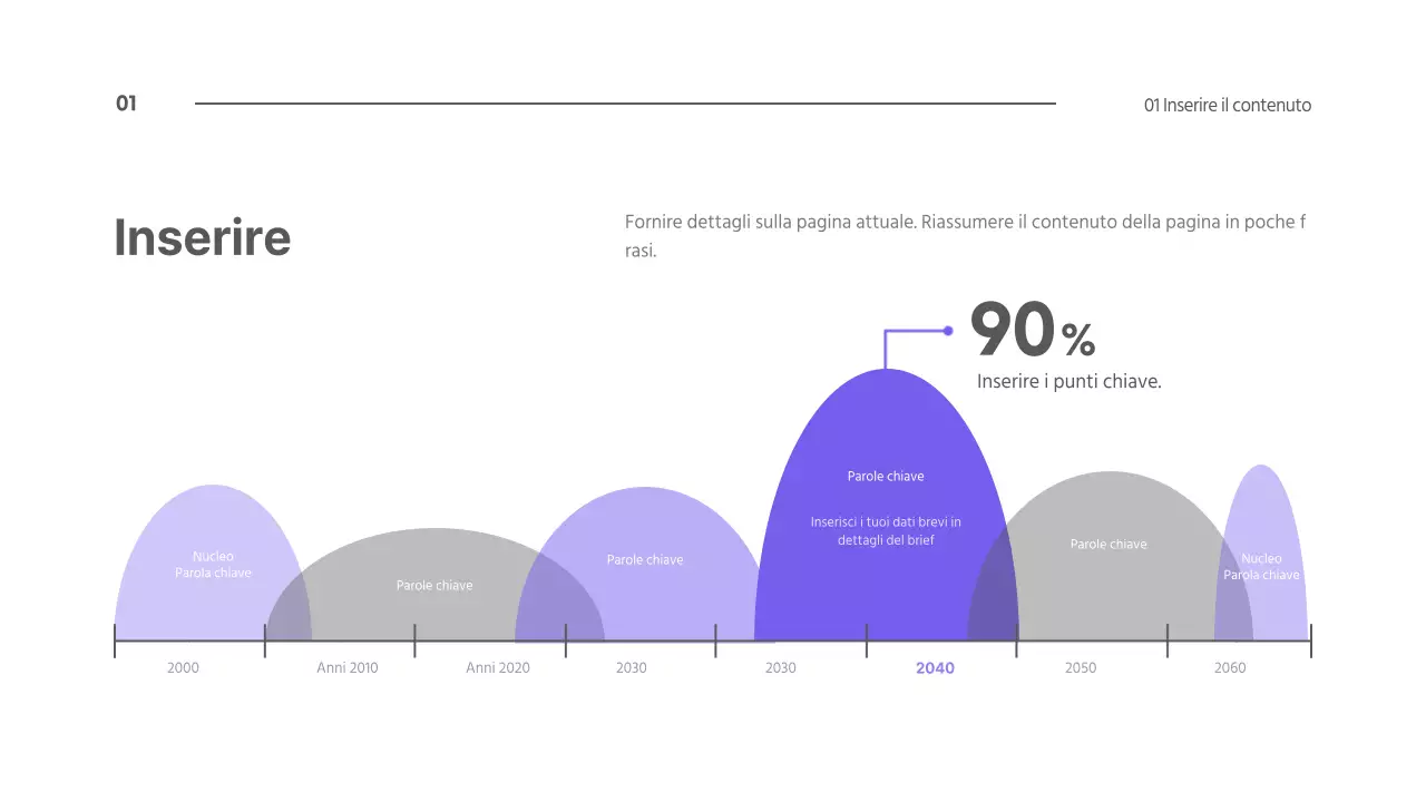 Grafico concettuale semplice viola