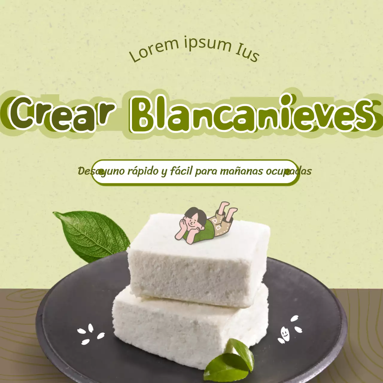 Verde claro Tema blanco nieve con un concepto limpio y rústico