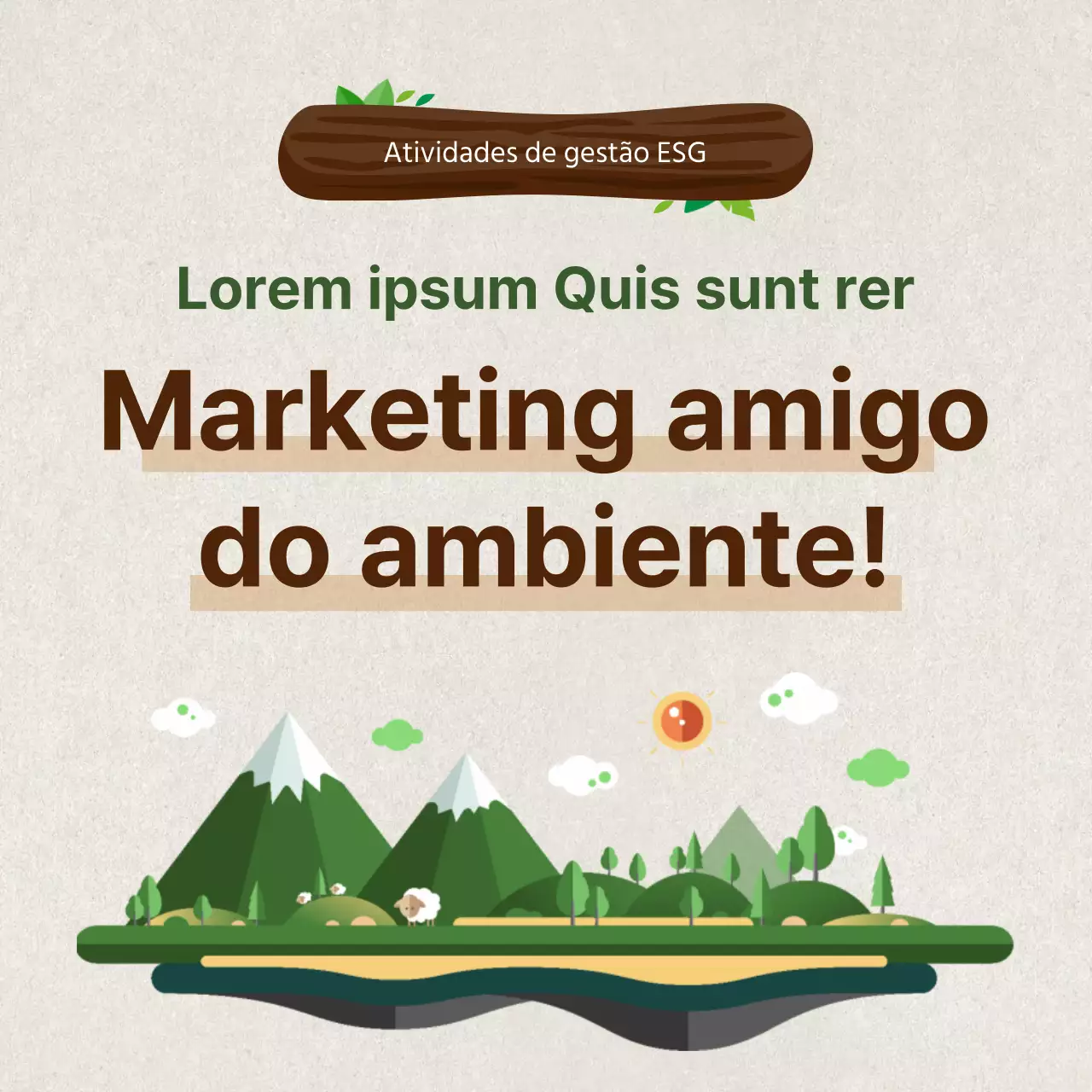 Destaque da ilustração Gestão ESG Introdução ao Marketing Verde