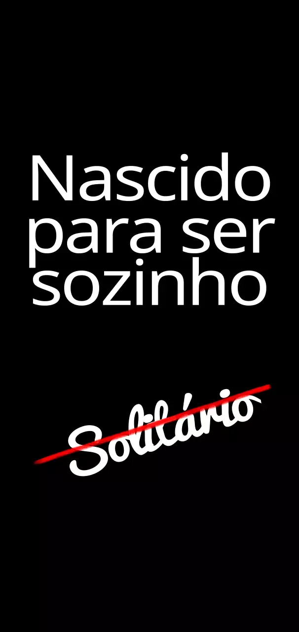 Mercadoria com um desenho simples em preto e vermelho com uma frase em inglês