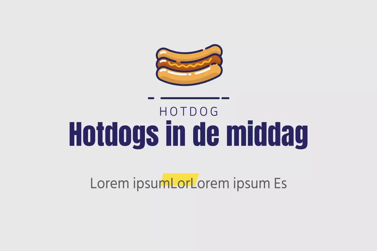 Hotdogs in de middag