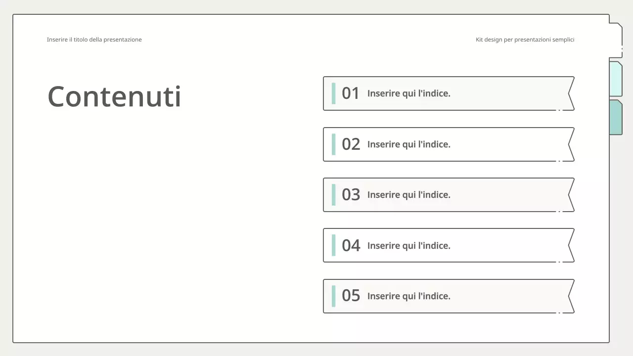 Kit di presentazione semplice e pulito in giallo