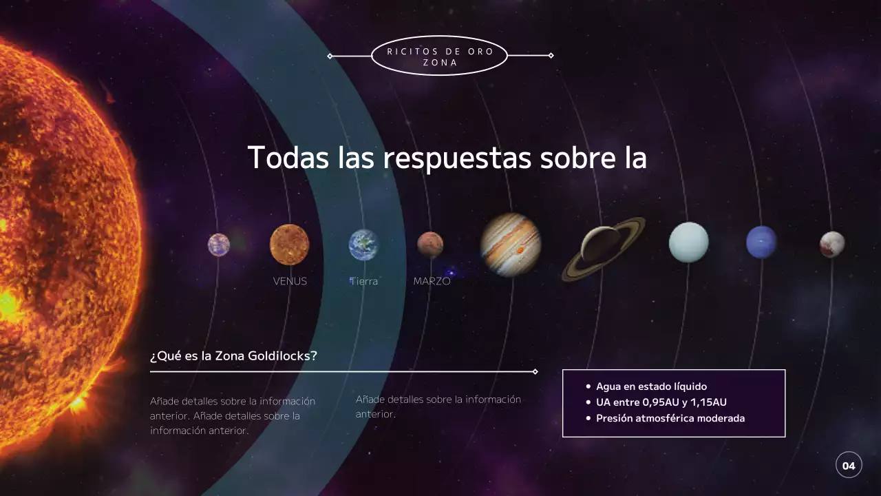 Explorar el universo, los planetas y la Tierra en púrpura y negro
