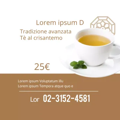 Tè tradizionale di lusso al crisantemo