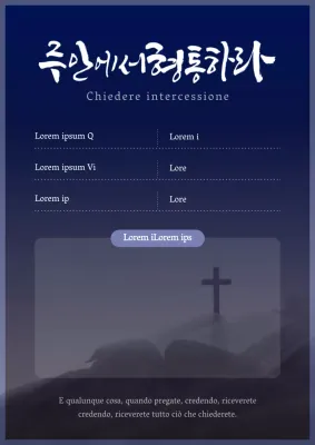 Libro di preghiere del giorno in blu e marina