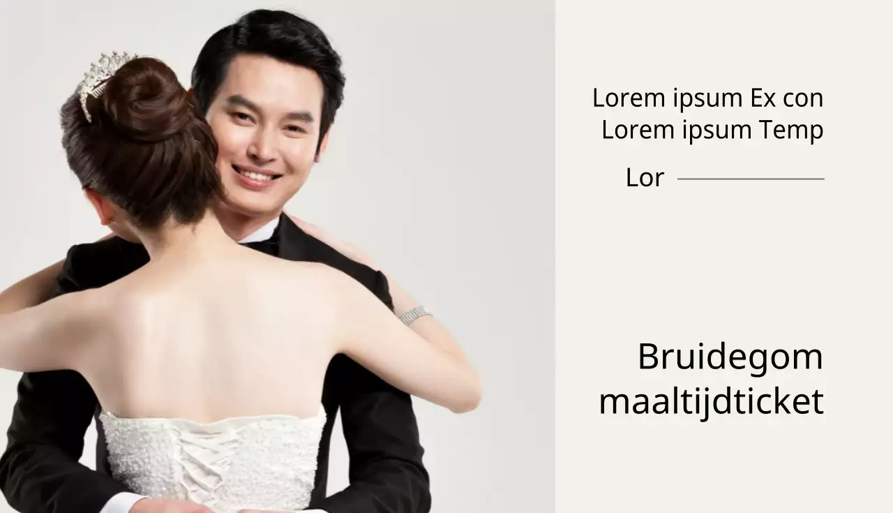 Bruiloft maaltijdcheques