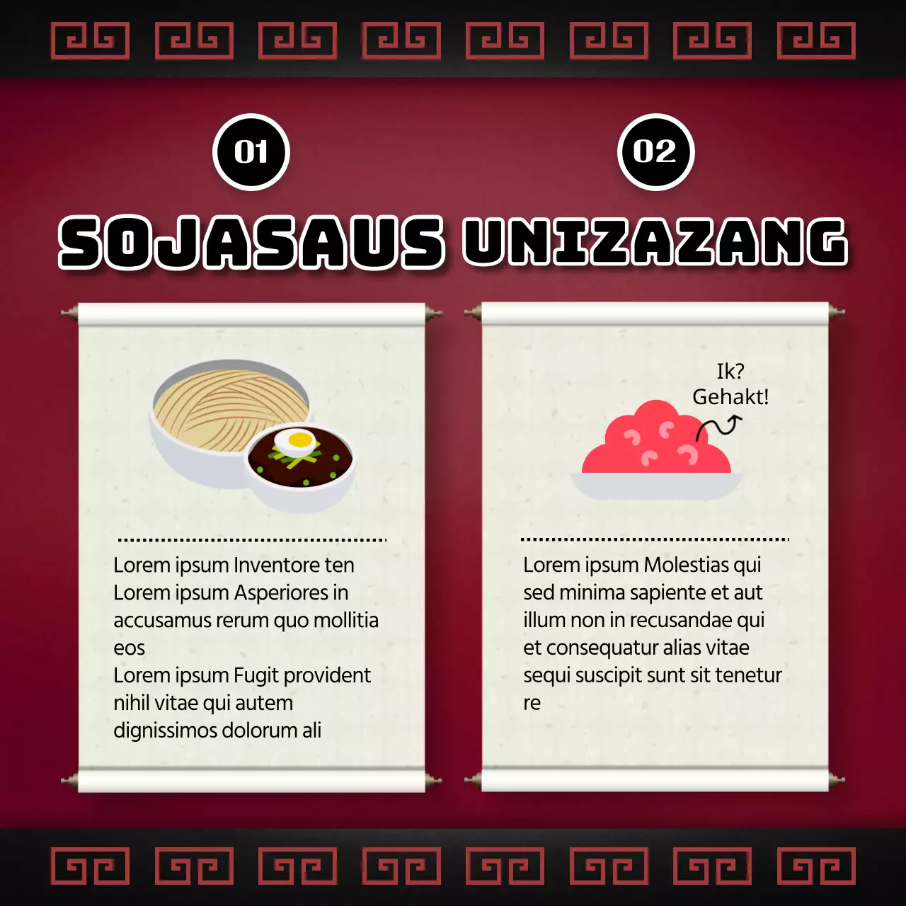 Rode rollen promoten de lancering van de traditionele Zwarte Dag Jajangmyeon Maaltijdkit