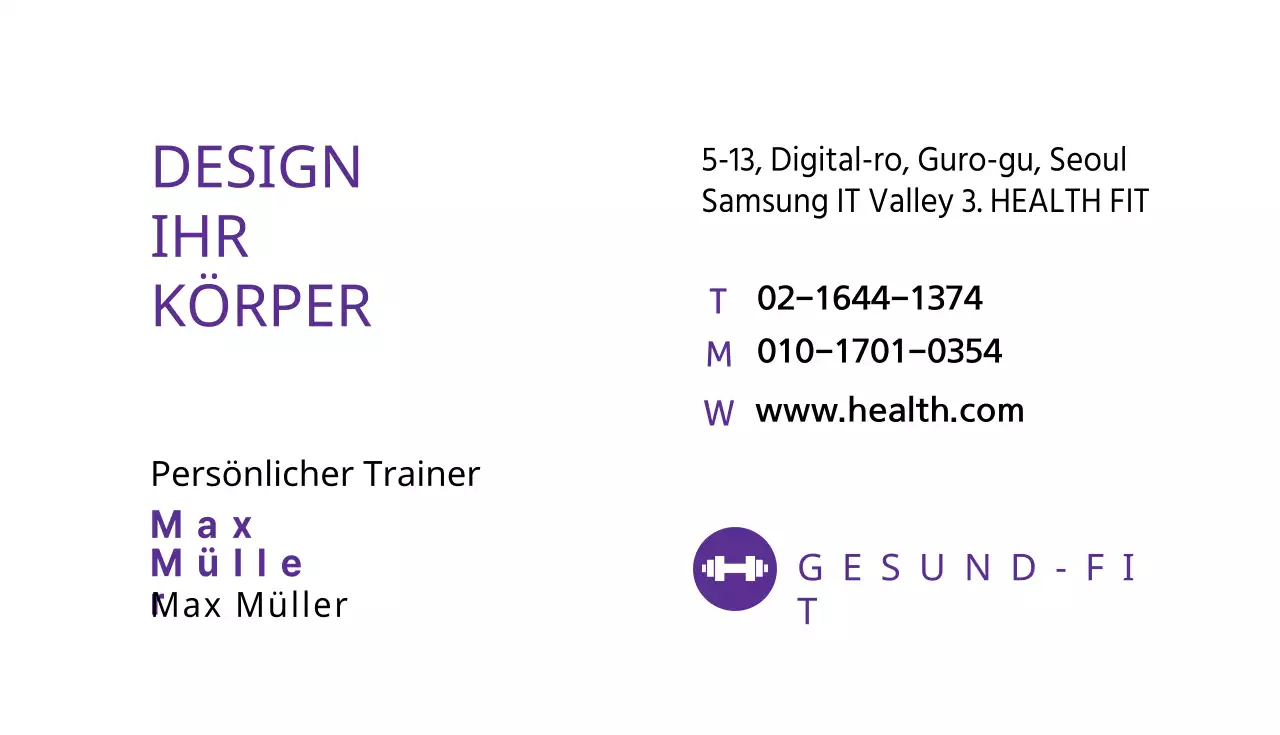 Gestalte deinen Körper