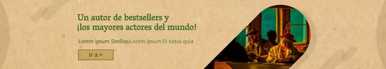 Promover un audiolibro de concepto de textura de papel verde y marrón