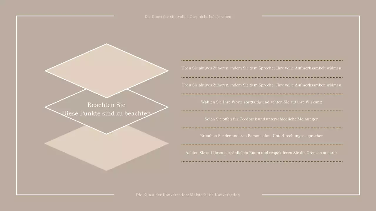 Marineblau und Beige - Dialog des Tages