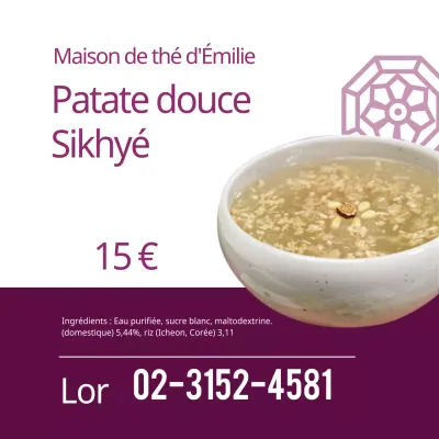 Amazake de patate douce